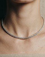 The Collier (Diamond Tennis Necklace) 4 Prong