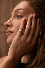 The Heart Signet Ring - Rose Gold