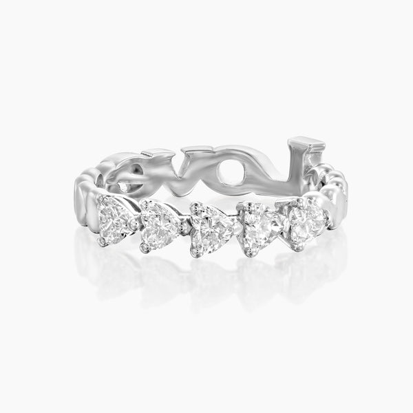 Mini Eternity Hearts Ring