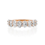 Ovals Half Eternity Ring