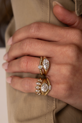 MATCH Oval Ring - Yellow Gold