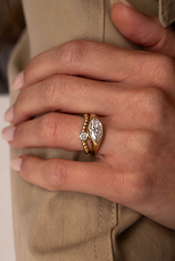MATCH Round Ring - White Gold