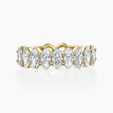 Half Eternity Marquise Ring
