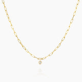 The Chain with mini heart - Yellow Gold