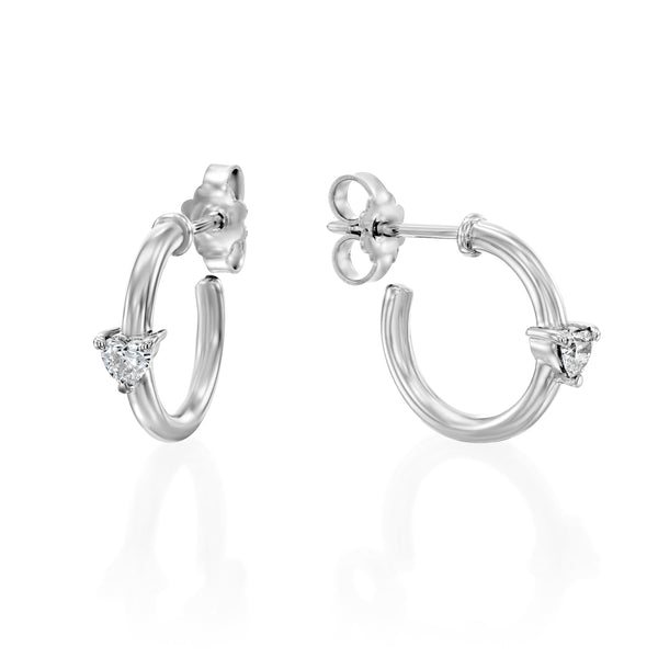 AURORA Hoop Earring & heart