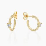 AURORA Hoop Earring & heart