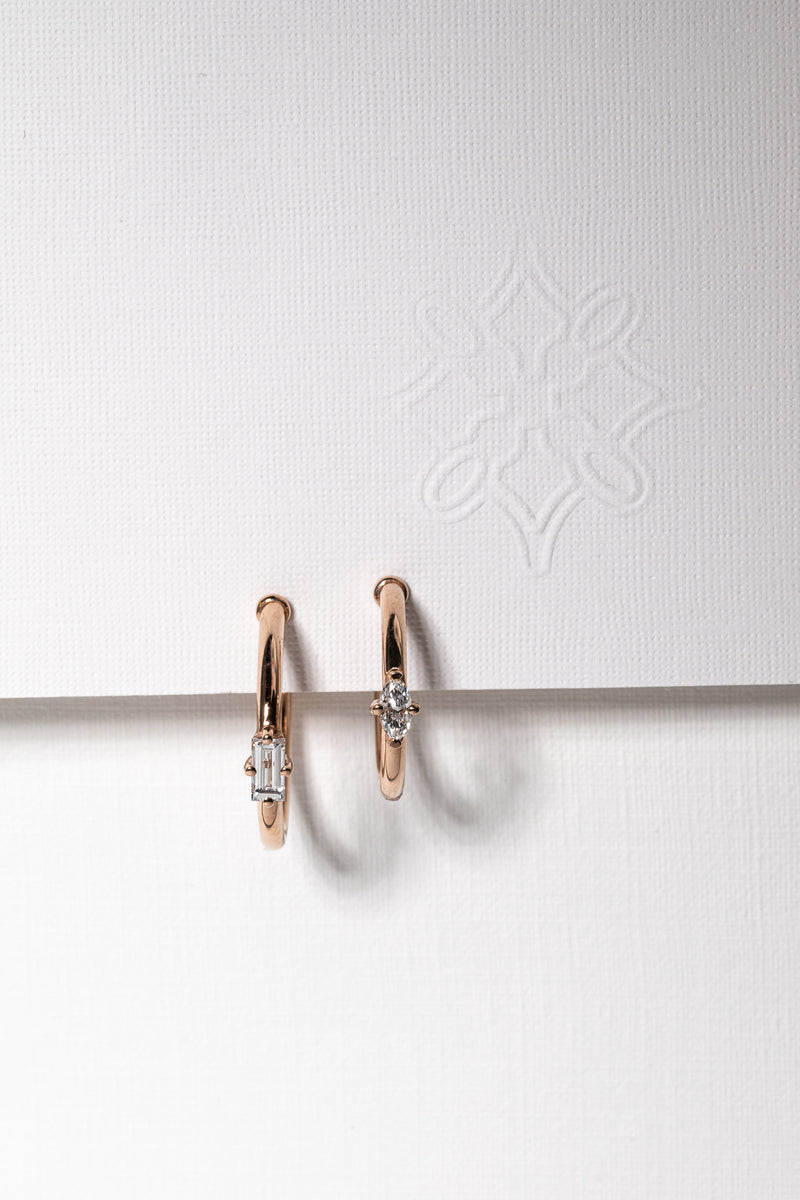 AURORA Hoop Earring & marquise
