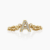 Chain Ring With Letter