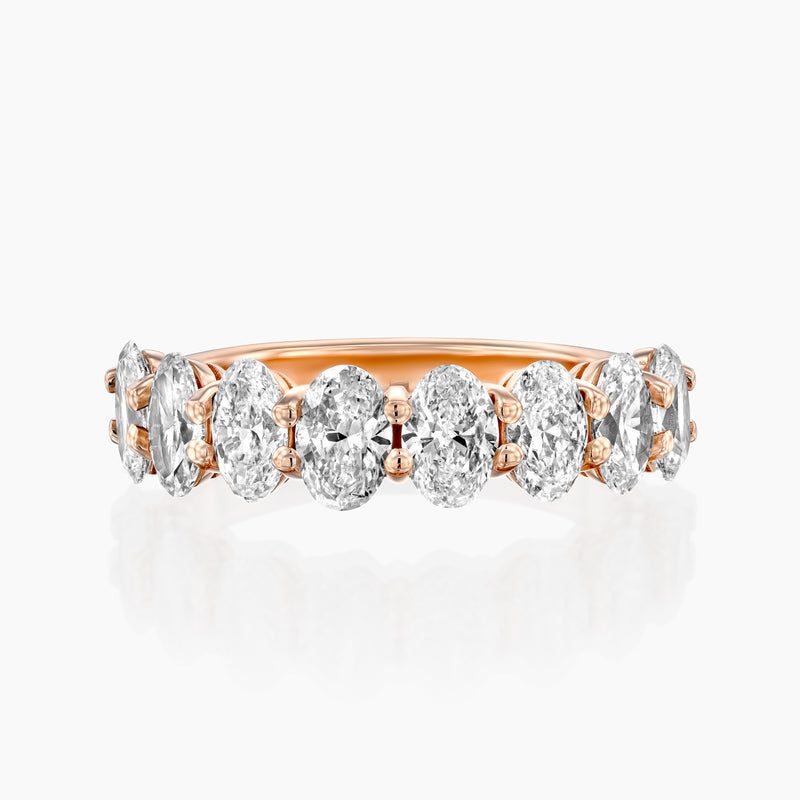 Ovals Half Eternity Ring