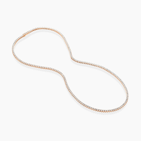 The Collier (Diamond Tennis Necklace) 3 Prong