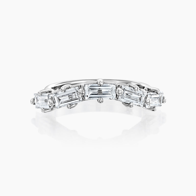 MATCH Baguette Ring - White Gold