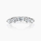 MATCH Baguette Ring with five diamonds, front view