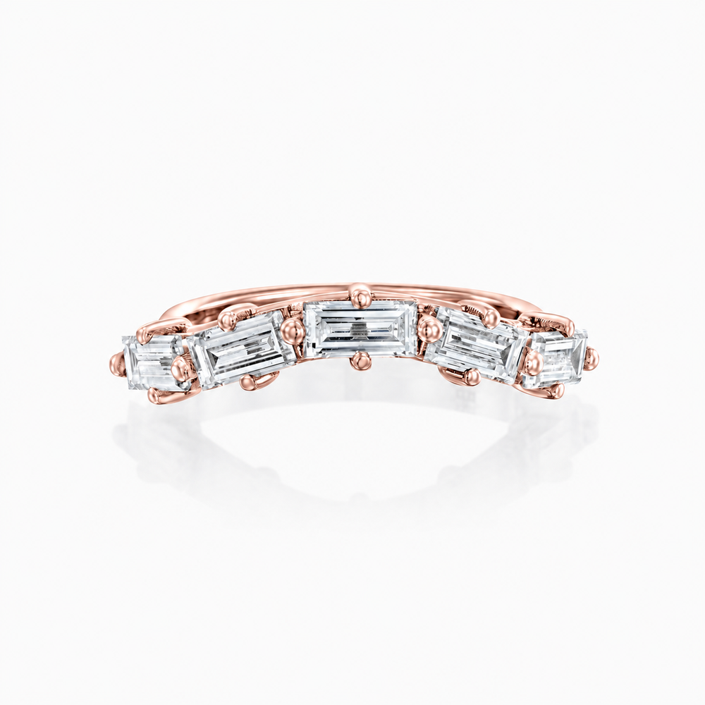MATCH Baguette Ring - Rose Gold