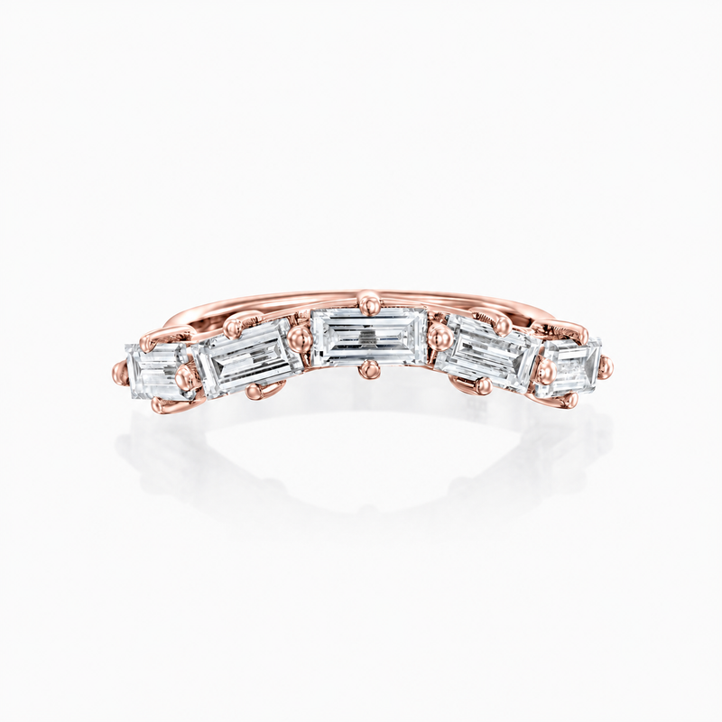MATCH Baguette Ring - Rose Gold