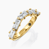 MATCH Baguette Ring - Yellow Gold - angled view