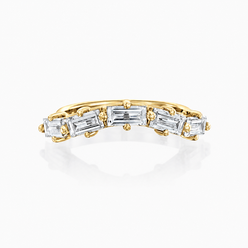 MATCH Baguette Ring - Yellow Gold