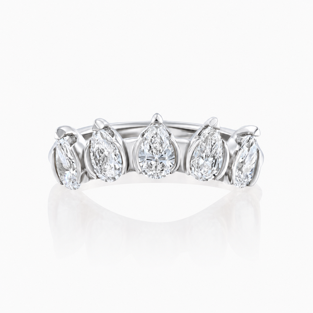 MATCH Drops Ring - White Gold