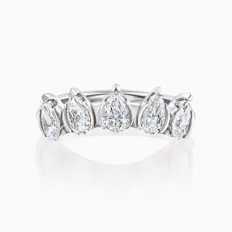 MATCH Drops Ring - White Gold