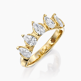 MATCH Drops Ring - Yellow Gold - angled view