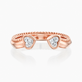 MATCH Hearts Ring - Rose Gold
