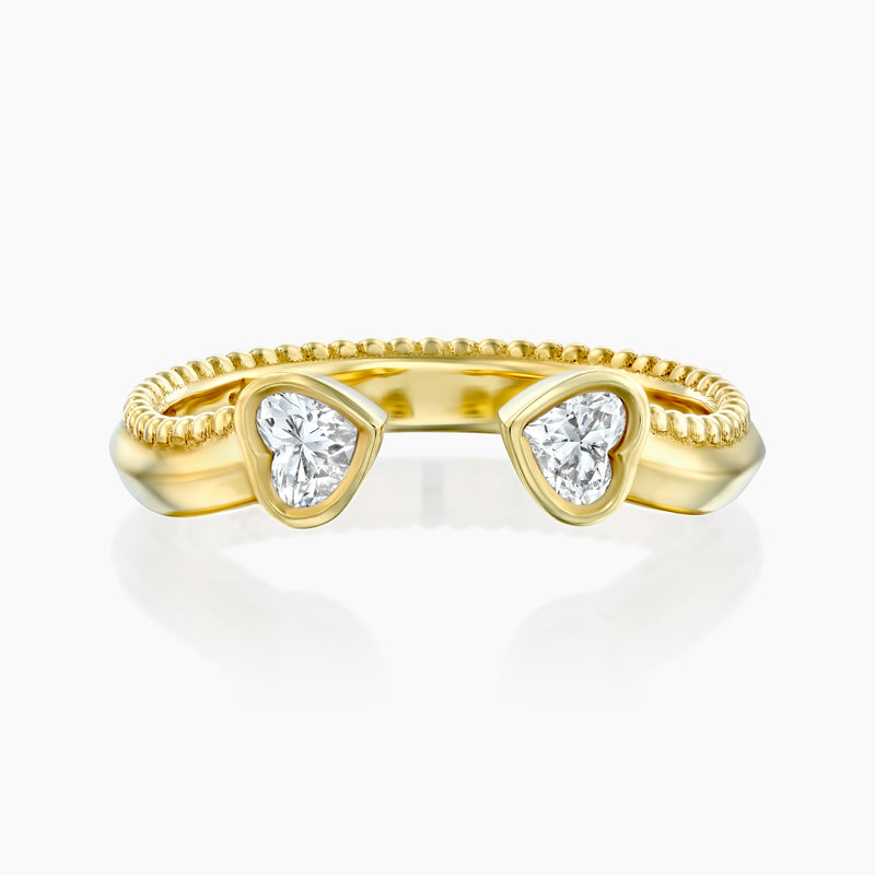 MATCH Hearts Ring - Yellow Gold