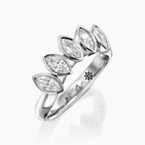 MATCH Marquise Ring - White Gold - angled view