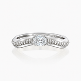 MATCH Oval Ring - White Gold