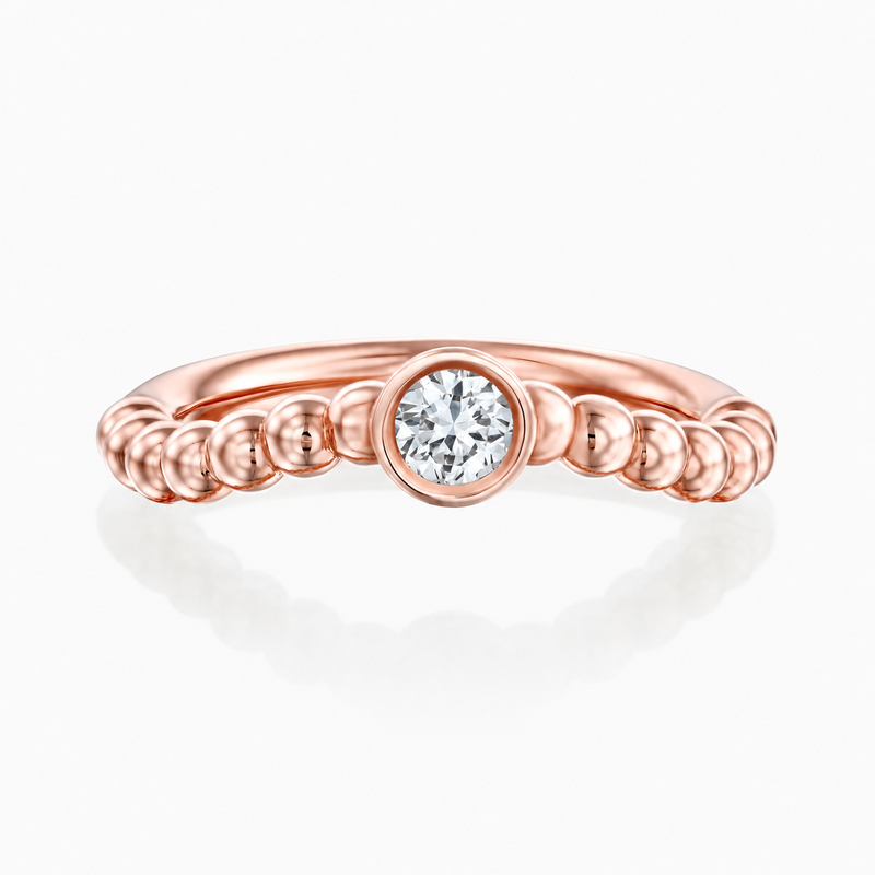 MATCH Round Ring - Rose Gold