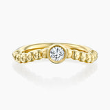MATCH Round Ring in yellow gold, front view