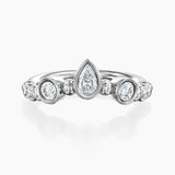 MATCH Pear Ring - White Gold