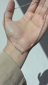 The Chain with mini heart side loops