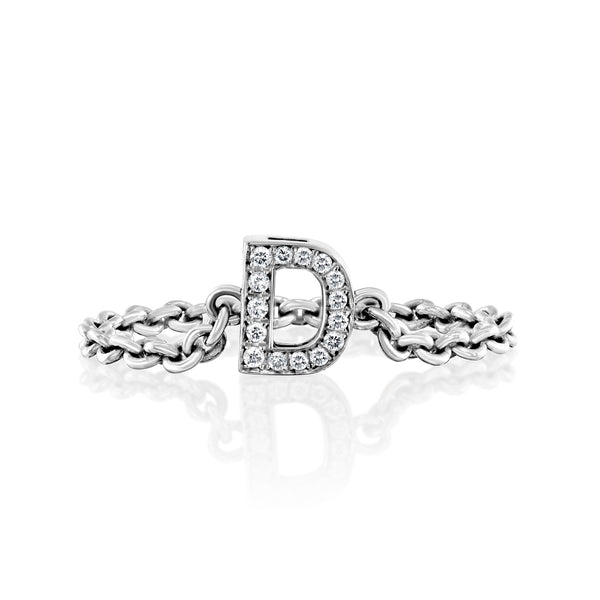 Chain Ring With Letter