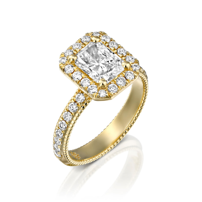 'Rome' Diamond & Gold Engegmant Ring by DANA ARISH