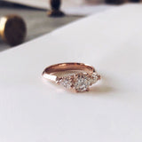 Engagement Ring - Audrey: Yellow  Gold & Diamonds - DANA ARISH