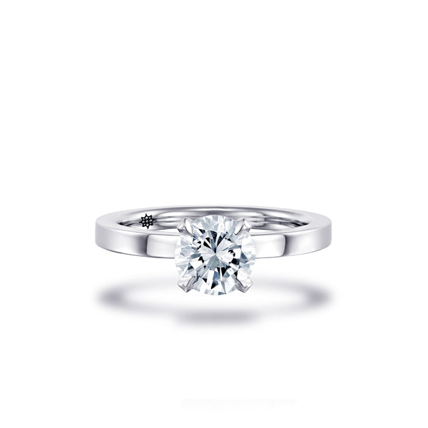 Clair Ring - Princess Cut Ring, Diamond Gold Engagement Ring, by DANA ARISH Jewelry 