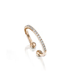 Fine Line Ring, Rose Gold & Diamonds Ring, by DANA ARISH
