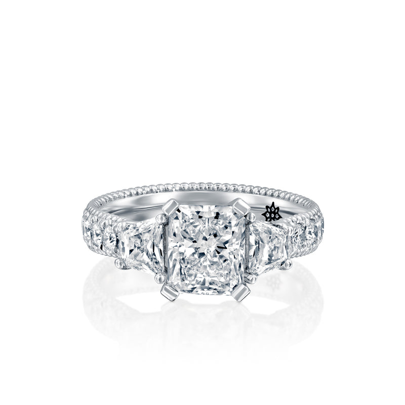Fantasy Ring - Heart shape Diamond & Gold Engagement Ring By Dana Arish