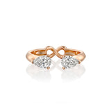 Iris Drops Ring, Open Gold & Diamond Ring with ARISH Infinity Symbol, by DANA ARISH Jewelry