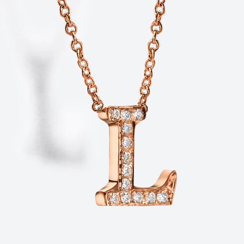 Alphabet Charm - Gold & Diamond Fine Necklace - DANA ARISH