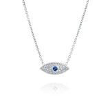 Eye See You Necklace - White Gold, Sapphire & Diamonds | DANA ARISH