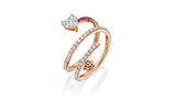Spiral Ring, Gold & Diamond Ring by DANA ARISH