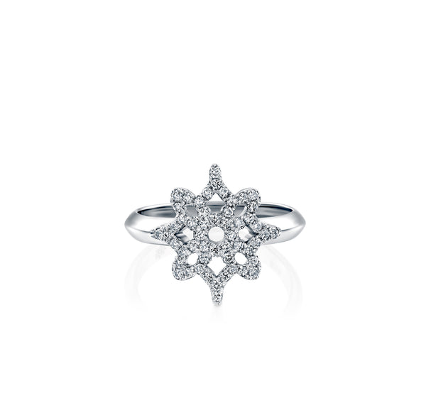 ARISH Logo Ring, White Gold & Diamond by DANA ARISH Jewelry